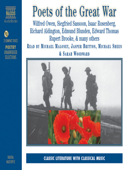 Title details for Poets of the Great War by Adrian Barlow - Available